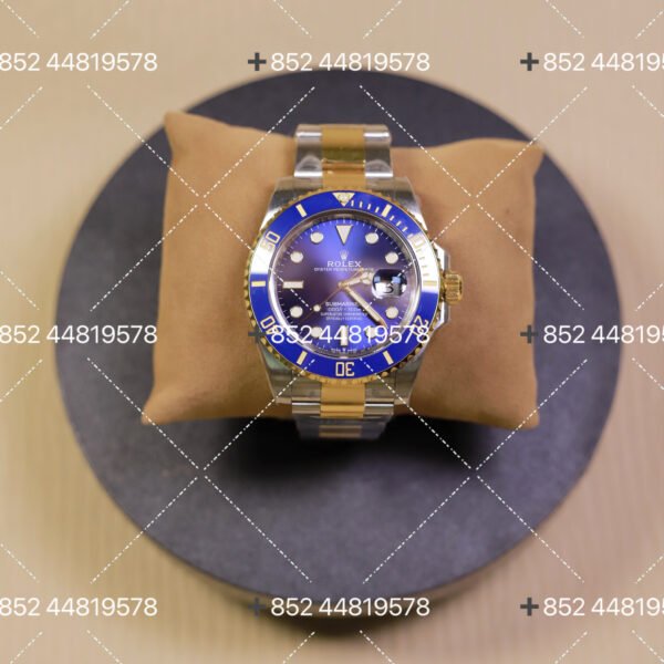 Rolex Submariner Series Blue Dial Gold Strap