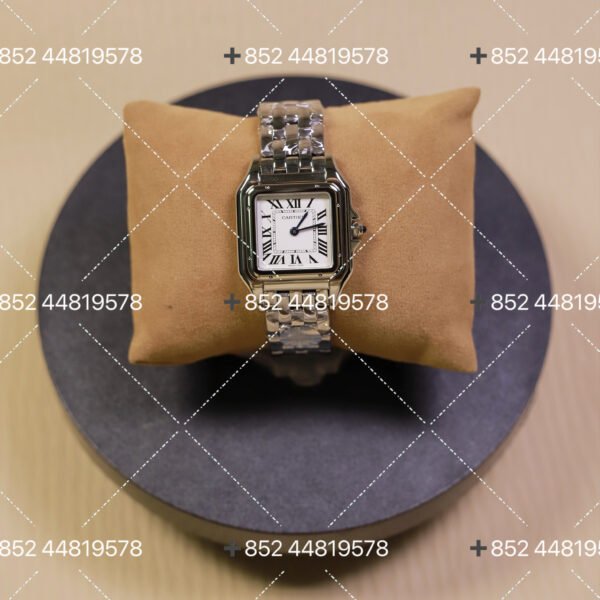 Cartier Panther Series White Plate Silver Band 30mm