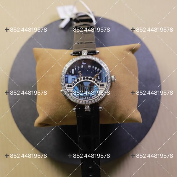 Van Cleef & Arpels Amoureux Lover's Bridge Crocodile Leather